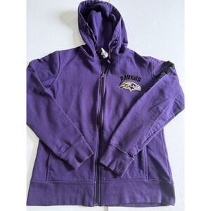 NFL Team Baltimore Ravens Women's Hoodie Full Zip Sz  Medium